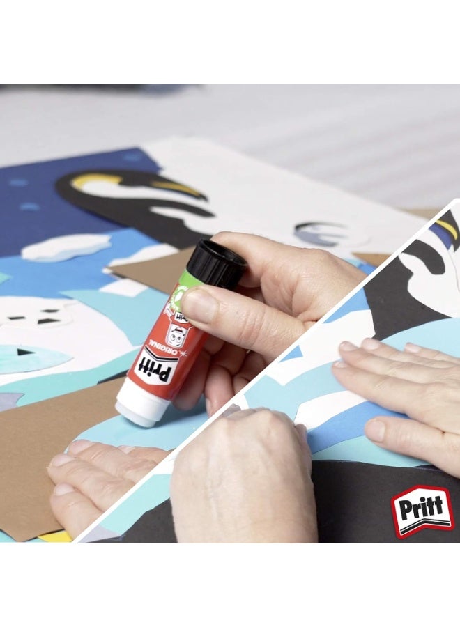 بريت عصا صمغ بريت آمنة وصديقة للأطفال للأنشطة الفنية والحرفية، لاصق قوي 43 جم، عبوة اقتصادية مكونة من قطعتين - Image 4